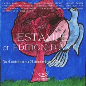 Tableau présent lors de l'exposition Estampe et édition d'art 