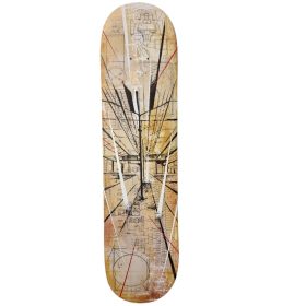 skateboard peint en style de graffiti