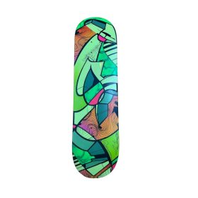 Skateboard peint en style de graffiti