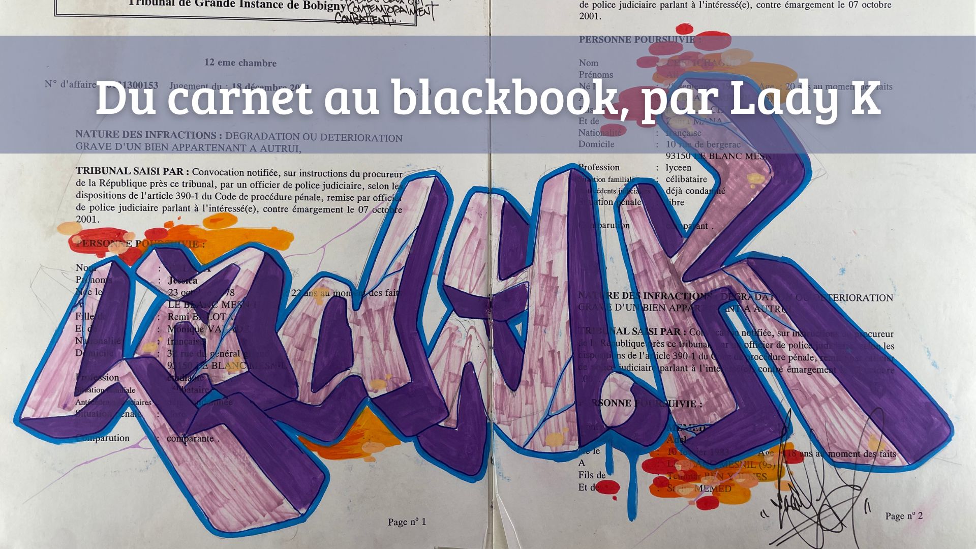 blackbook avec tag lady K